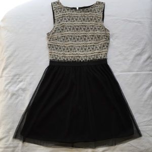 Speechless Black and White Dress